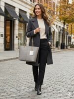 Anne Klein Embossed Chain Tote Sesame - Image 2