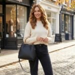 Anne Klein Satchel With Detachable Pouch  Black - Image 2