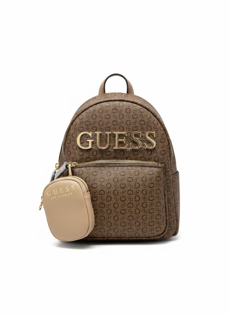 GUESS COCOA MAISEY clean bg Guess Malsey Backpack Cocoa - Image 1