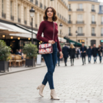 Aldo Satchel Wht Plum Lips - Image 2