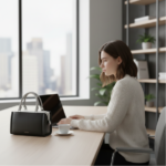 Calvin Klein Satchel White Dove Blk - Image 2