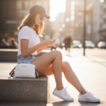 Tommy Hilfiger Sling Plain White Printed Strap - Image 3