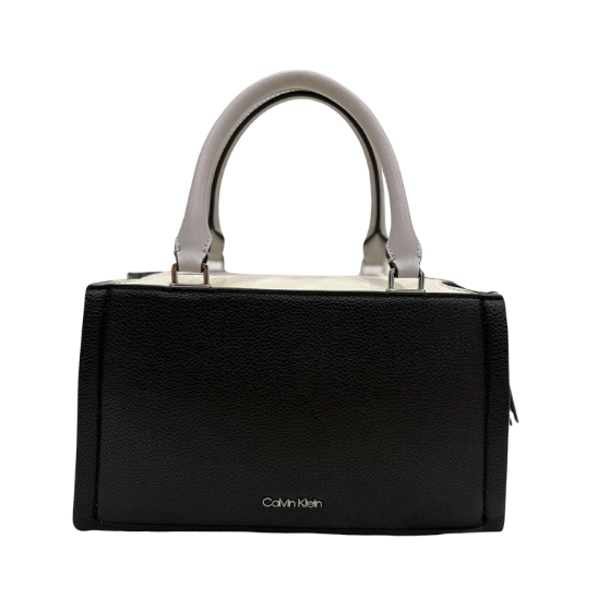 Calvin Klein Satchel White Dove Blk