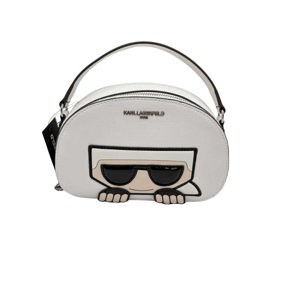 Karl Lagerfeld Maybelle Dome Bag Winter White Karl Lagerfeld Maybelle Dome Bag Winter White - Image 1