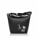 Karl Lagerfeld Satchel Bag Black Enamel
