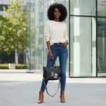 Karl Lagerfeld Satchel Bag Black Enamel - Image 2