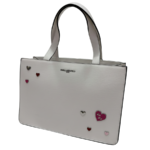 Karl Lagerfeld Satchel White With Heart