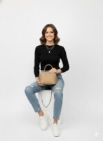 Steve Madden Dome Crossbody Bag Camel - Image 2