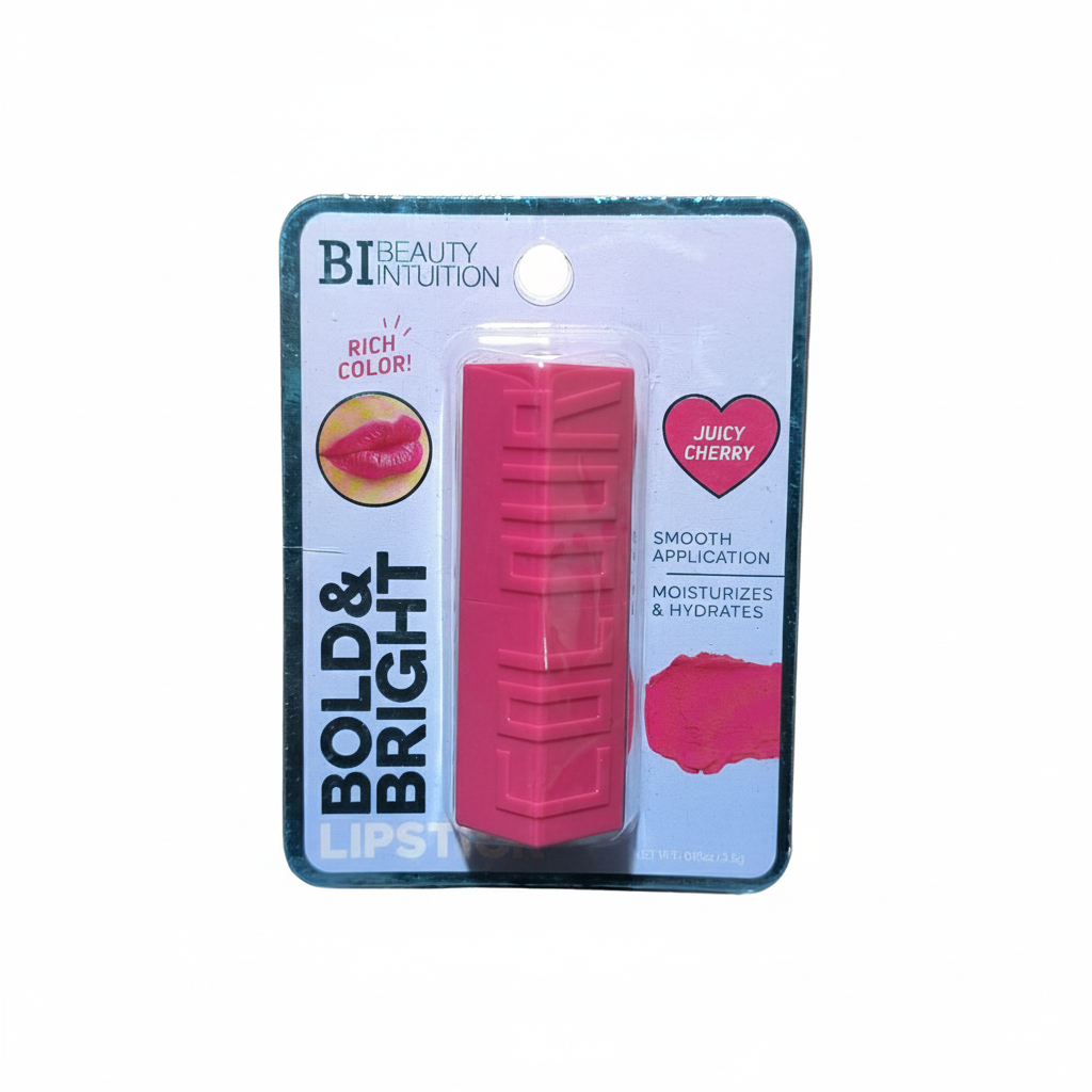 BEAUTY INTUITION BOLD & BRIGHT LIPSTICK JUICY CHERRY Beauty Intuition Bold & Bright Lipstick Juicy Cherry - Image 1