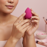 B-pure Makeup Blending Sponge Rose Oil Infused - Image 2