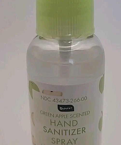BPURE HAND SANITIZER SPRAY GREEN APPLE