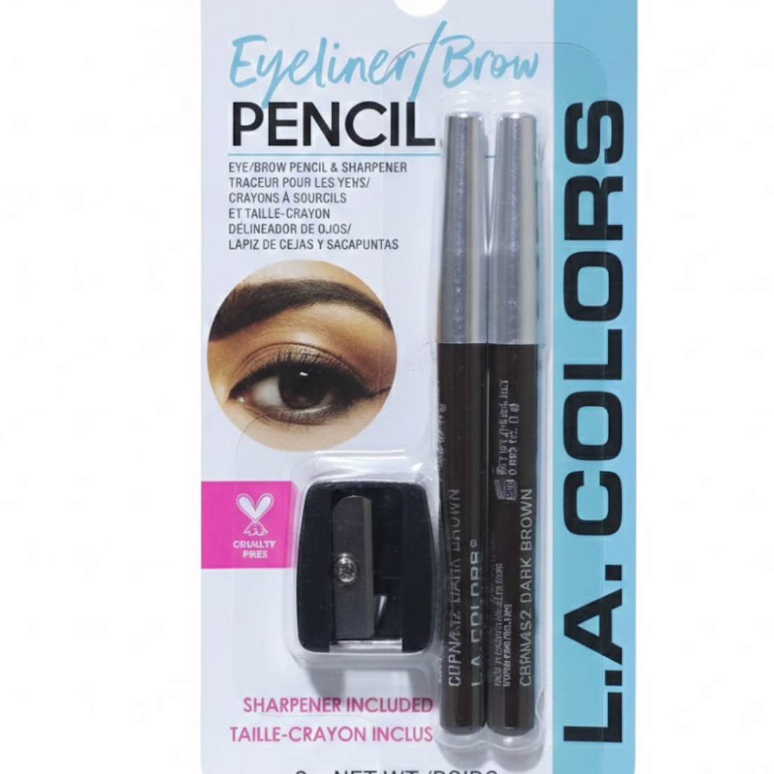 21. L.A. Colors Eyeliner: Brow Pencil (dark brown) L.A. Colors Eyeliner/ Brow Pencil (dark brown) - Image 1