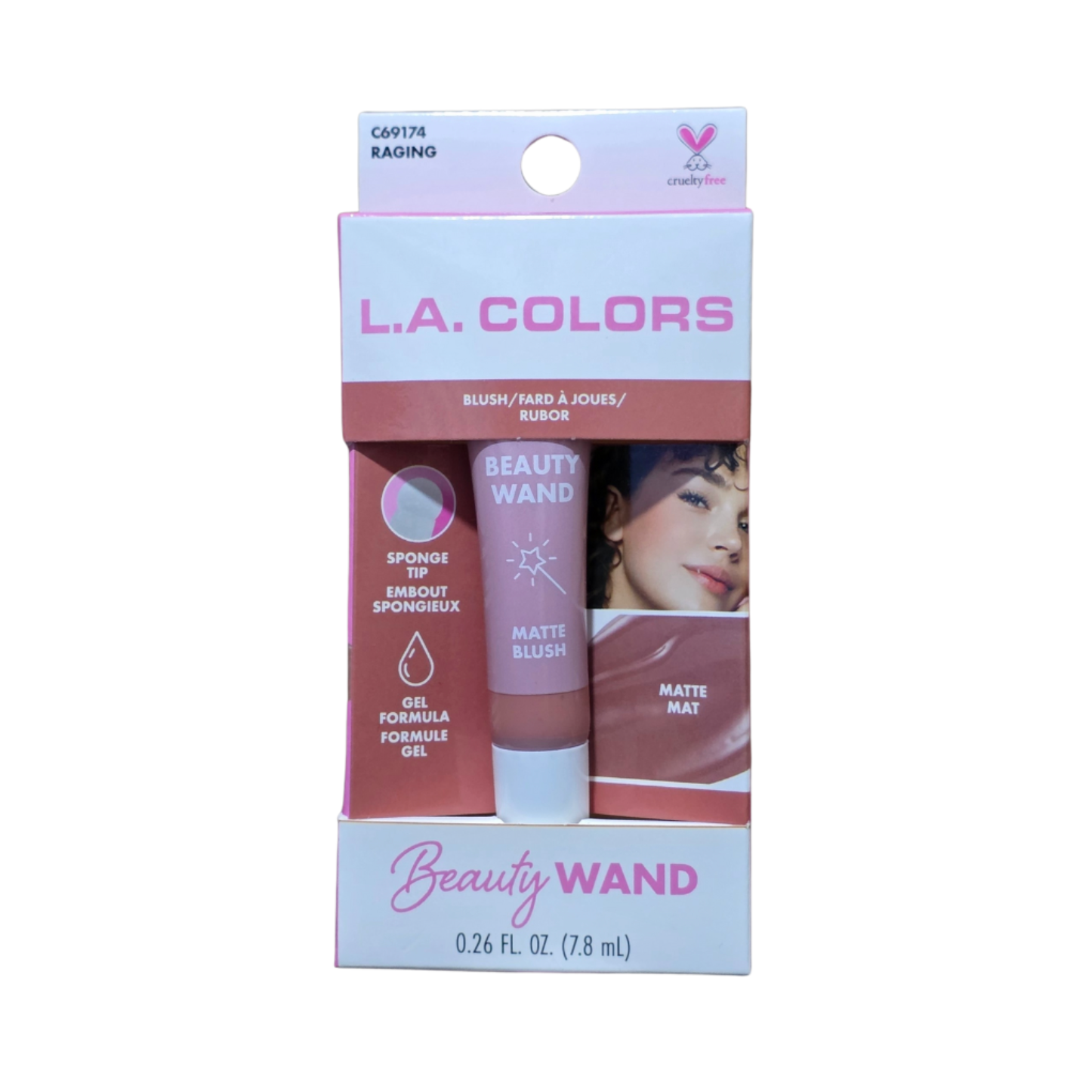 9. LA COLORS BEAUTY WAND BLUSH RAGING LA Colors Beauty Wand Blush Raging - Image 1
