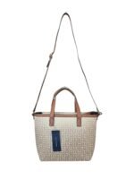 Tommy Hilfiger 2-Way Canvas Monogram Bag – Brown - Image 2