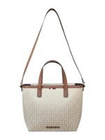 Tommy Hilfiger 2-Way Canvas Monogram Bag – Brown
