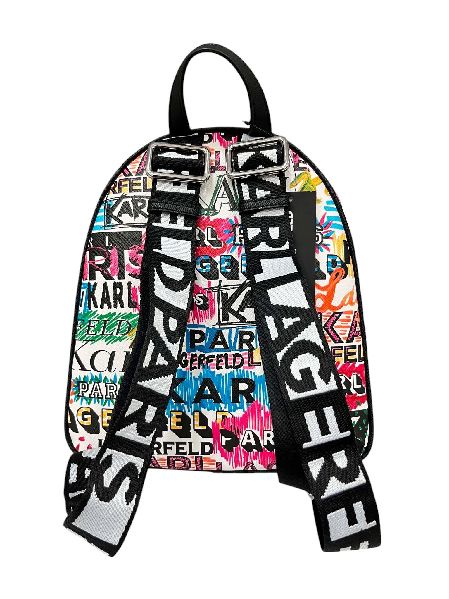 Karl Lagerfeld Paris Medium Backpack Karl Pastel Multi - Image 3
