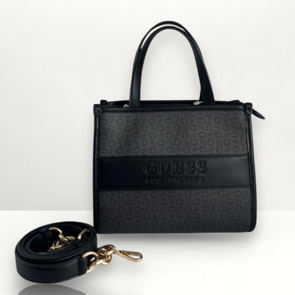 Guess Satchel Bag Coal Devlon SG962206