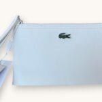 Lacoste Leather Clutch Blanc