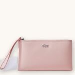 Lacoste Leather Clutch Mellow Rose