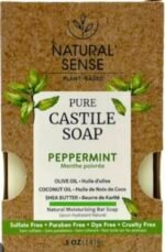 NATURAL SENSE PLANT-BASED PURE CASTILE SOAP PEPPERMINT 141g NS-373
