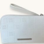 Steve Madden White Wristlet