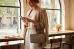 Calvin Klein Kili Bag Leather Beige and Blue - Image 4