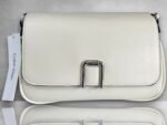 Calvin Klein Sling Flap Bag Leather Cherub White - Image 2