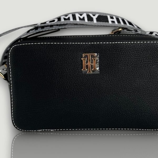 Tommy Hilfiger Crossbody Camera Bag Leather Black