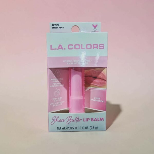 LA COLORS SHEA BUTTER LIP BALM SHEER PINK	C69177