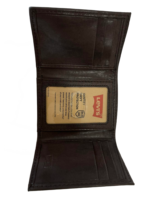 Levi's Men's Wallet Leather Trifold Brown - Image 2