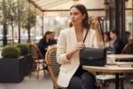 Calvin Klein Shoulder Bag Flap Leather Black - Image 3