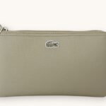 Lacoste Clutch Leather Brindle Beige