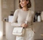 Calvin Klein Sling Flap Bag Leather Cherub White - Image 4
