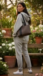 Calvin Klein 2way Booktote Havana Brown Black Printed Logo - Image 4