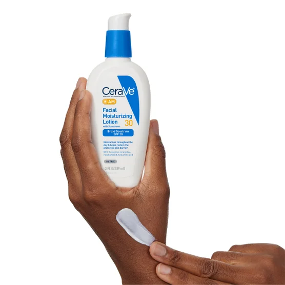 CeraVe AM Facial Moisturizing Lotion 30 SPF, 3 fl oz, 2-pack - Image 4