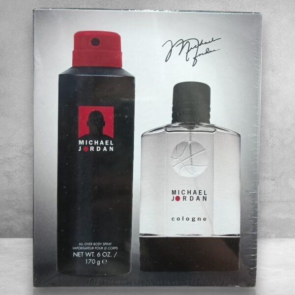 Michael Jordan Eau de Cologne for Men Gift Set (2-PC), Refreshing and Spicy Fragrance, 3.4 oz