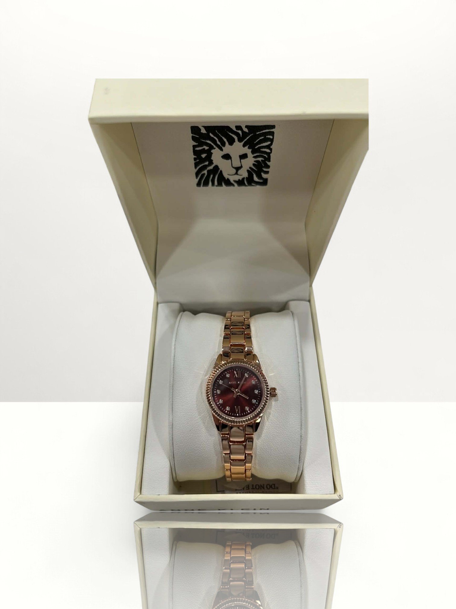Anne Klein Watch For Women Metal Rose Gold Strap