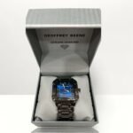 Geoffrey Beene Genuine Diamond Square Bracelet Watch