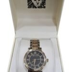 Anne Klein Women's Watches 2 Tone Round Face Black Dial
