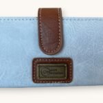 White Mountain Medium Wallet Vegan Leather Light Blue