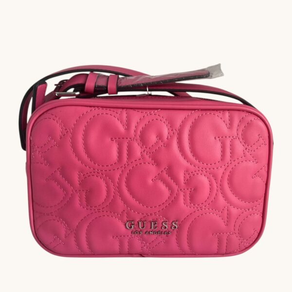 Guess Camera Bag Quilted Pink