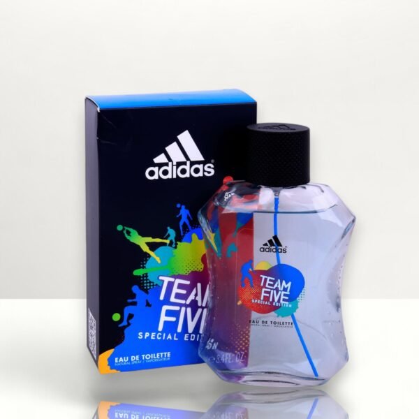 Adidas Team Five Eau De Toilette for Men 100mL 3.4 Fl Oz