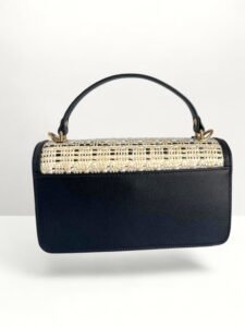 Karl Lagerfeld Paris Woven Monogram Top-Handle Bag - Image 2