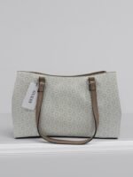 Guess Madwelle Printed Tote Bag with Pouch-White - Image 2