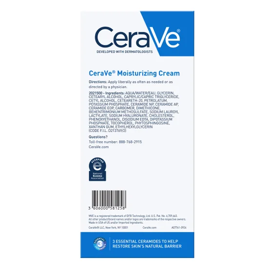 CeraVe Moisturizing Cream Interchangeable Multi-Pack, 16 oz Jar with Pump + 16 oz Jar - Image 4