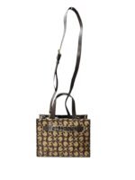 GUESS Finneas Mini Crossbody Top-Handle Bag – Brown Monogram