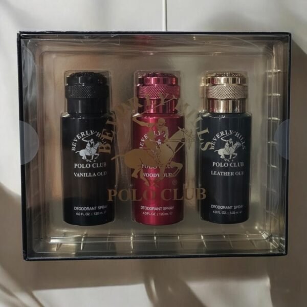 Beverly Hills Polo Club Deodorant Spray 3pc Set