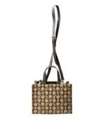 GUESS Finneas Mini Crossbody Top-Handle Bag – Brown Monogram - Image 2