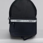 Lacoste Noir Blanc with Zipped Logo Backpack