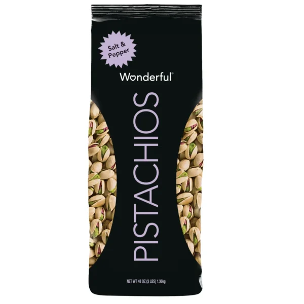 Wonderful Pistachios, Salt & Pepper, 3 lbs